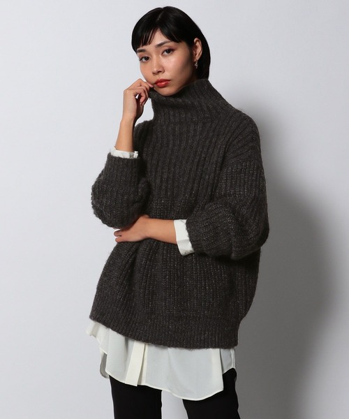 「PAGEBOY」 タートルネックニット FREE ピンク レディース_画像7