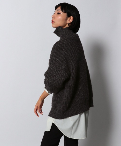 「PAGEBOY」 タートルネックニット FREE ピンク レディース_画像8