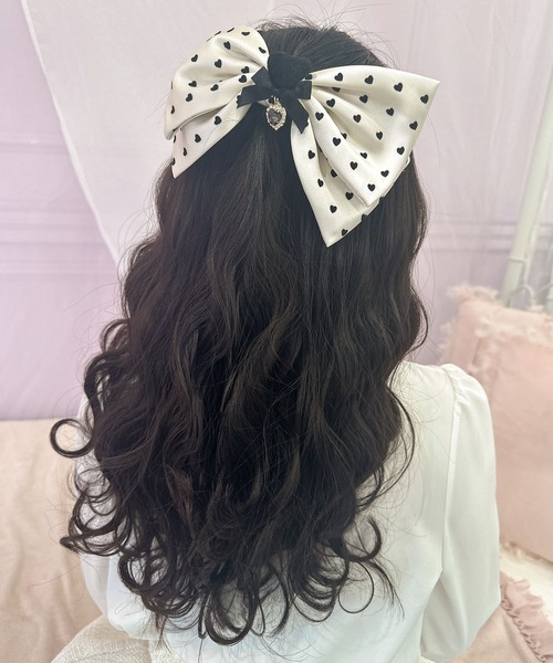 ROJITA ヘアクリップ ハートドットリボンバレッタ : ZOZOTOWN