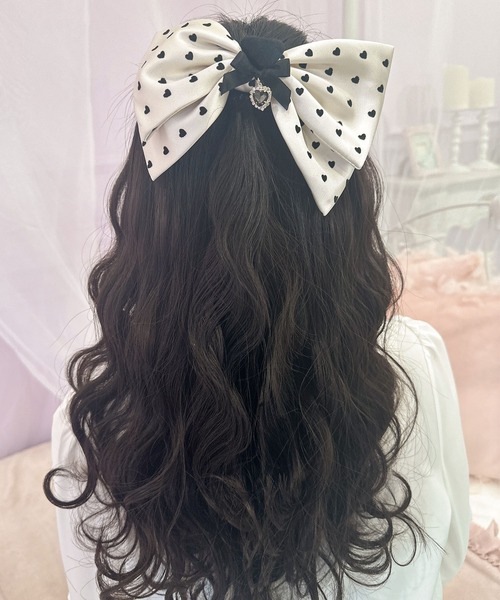 Lele Sadoughi ヘアーアクセサリー バレッタ リボン ドット 水玉 楽天市場】リボンドット バレッタの通販