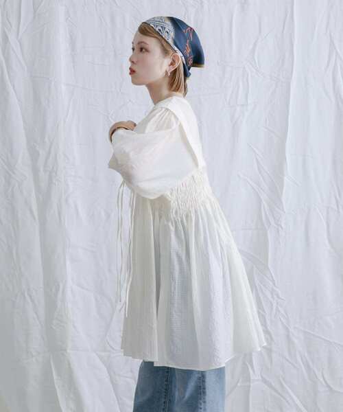 新品 KBF アーバンリサーチ 2wayシャーリング ワンピース アイボリー 楽天市場】【SALE／50%OFF】2WAYシャーリングシアーワンピース