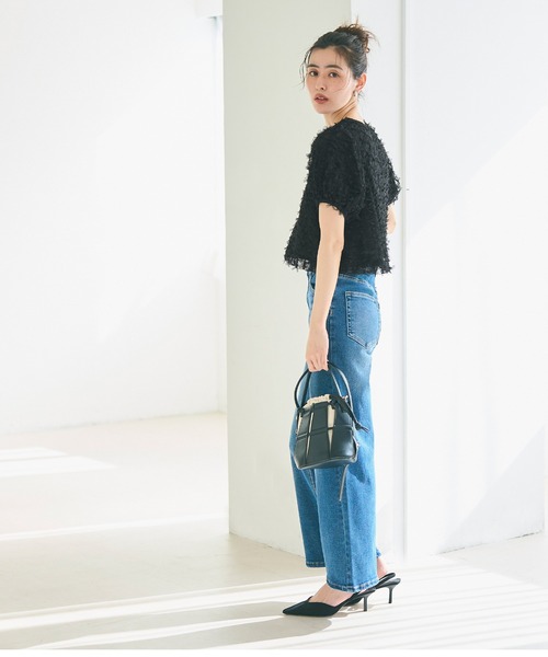 ブラウス シャツ チュールリボンブラウス レディース SNIDEL（スナイデル）の「リボンチュールブラウス（シャツ