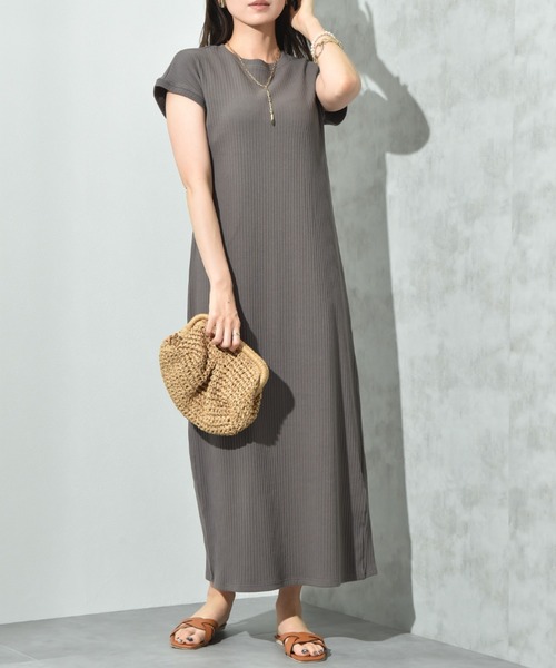 INTERPLANET ワンピース 「CLOCHE」カップ付リブ