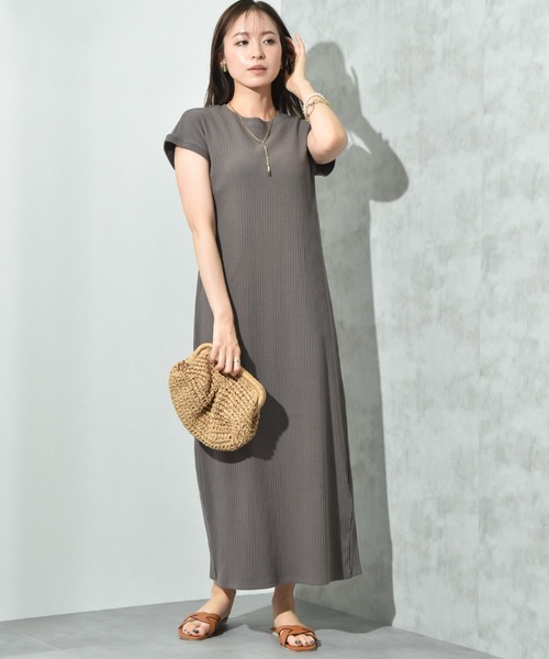 INTERPLANET ワンピース 「CLOCHE」カップ付リブ