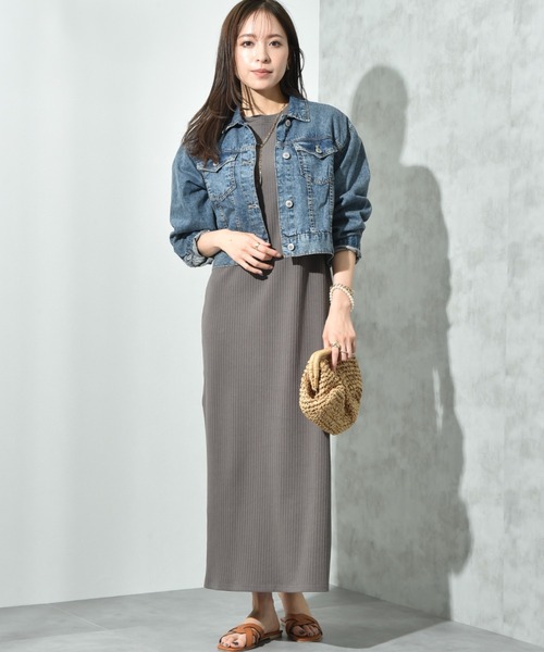 CLOCHE ワンピース サイズ02 INTERPLANET ワンピース 「CLOCHE」カップ付リブ