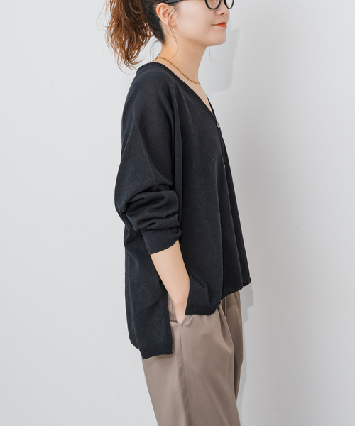 Spick＆Span カーディガン 手洗い可 / ギマコットンオーバー