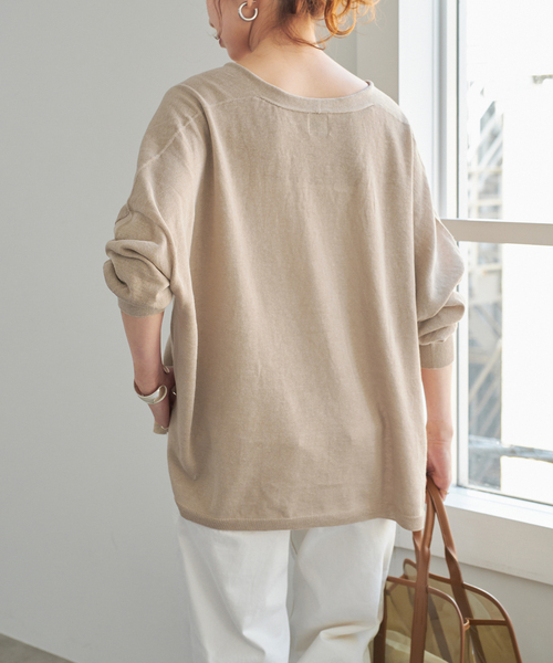 Spick＆Span カーディガン 手洗い可 / ギマコットンオーバー