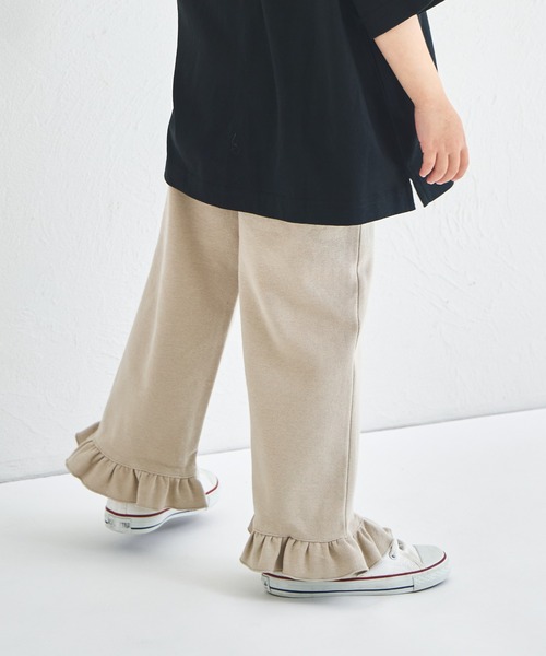 ハンドメイド子供袋　フレアシャツ、フリルパンツ120 楽天市場】フレアパンツ 子供服 キッズ ジュニア 女の子 リブ地