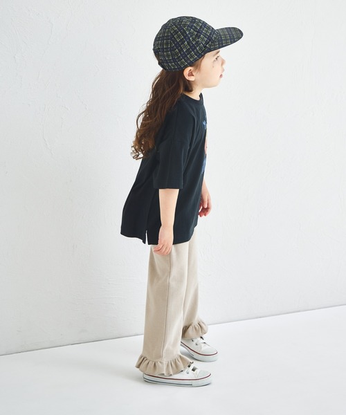 pairmanon パンツ ストレッチ素材 裾フリル キッズ 子供服