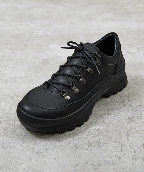 PADRONE パドローネ　ブーツ　ブラック PADRONE ブーツ パドローネ / CENTER ZIP BOOTS with Chunky