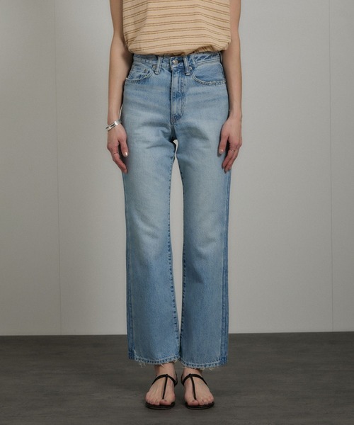 KURO ジーンズ デニム デニムパンツ 「KURO」FLOWER STITCHING