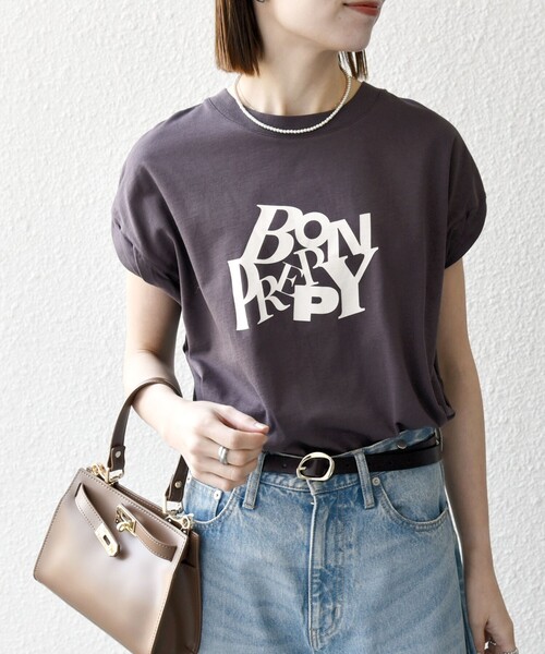 SHIPS any tシャツ any:「洗濯機可能」PREPPY ロゴ プリント