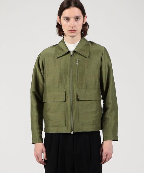 TOMORROWLAND　トゥモローランド　ナイロンリネン　ブルゾン　薄手 TOMORROWLAND（トゥモローランド） ブルゾン アウター リネンキュプラ