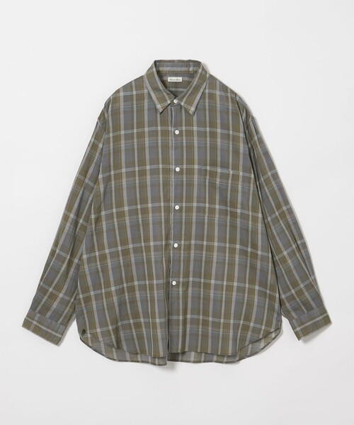 ＜Steven Alan＞ シアー マドラスチェック レギュラーカラー シャツ STEVEN ALAN シャツ 「Steven Alan」 シアー マドラスチェック