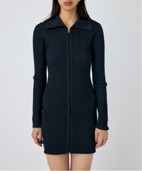 マウジー moussy 今期完売 ニットワンピース MOUSSY（マウジー） ワンピース BIG COLLAR ニットドレス : ZOZOTOWN