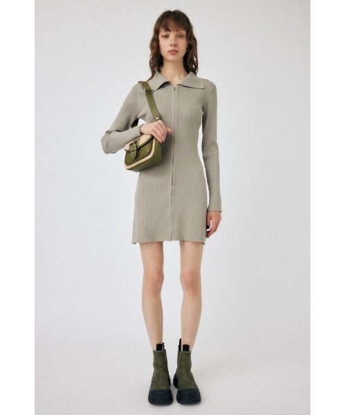 MOUSSY（マウジー） ニットワンピース 1 ネイビー レディース