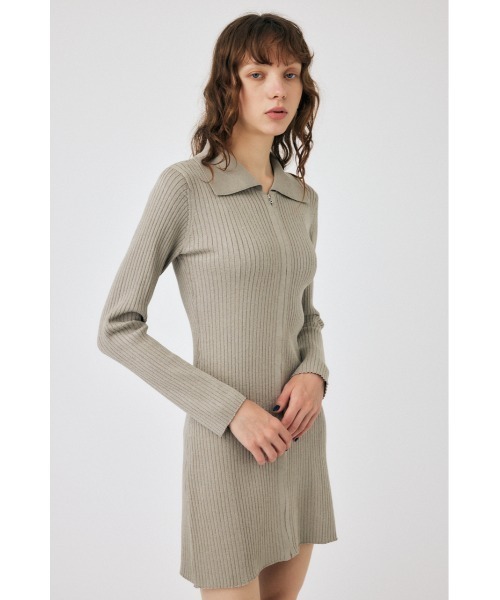 MOUSSY（マウジー） ニットワンピース 1 ネイビー レディース