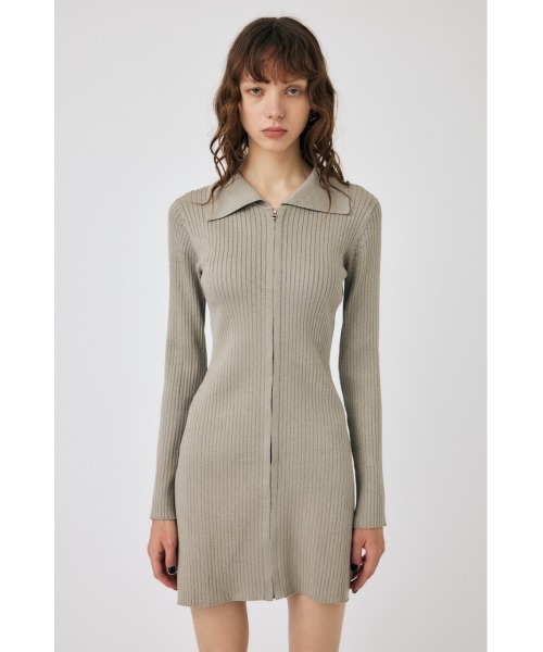 MOUSSY（マウジー） ニットワンピース 1 ネイビー レディース