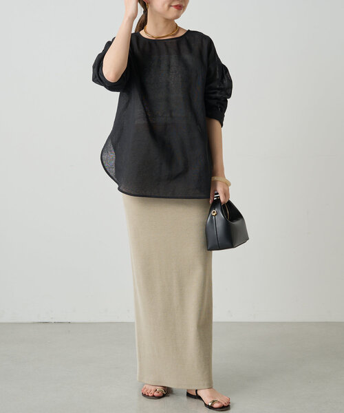 LOUNGEDRESS（ラウンジドレス）の「メッシュVブラウス（シャツ