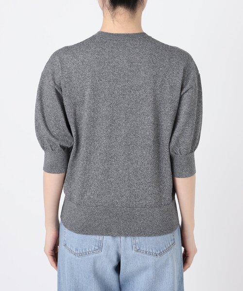 【新品】IENA LEVITA クルーカーディガン　シルバー イエナ IENA 《追加2予約》LEVITAクルーカーディガン （シルバー