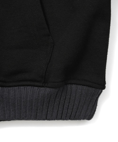 キャスパーX-GirlビッグシルエットスウェットパーカーMレディースBLACK X-girl（エックスガール）の「I LOVE XG LOGO SWEAT HOODIE