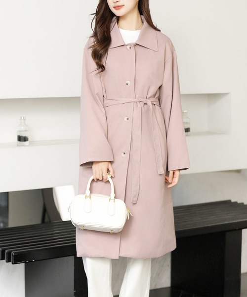 「Amulet」 ステンカラーコート M グレー レディース_画像4