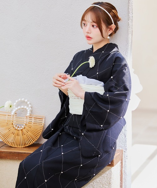 sugar nine 浴衣 一人で簡単に着付けができる セパレート浴衣4点セット