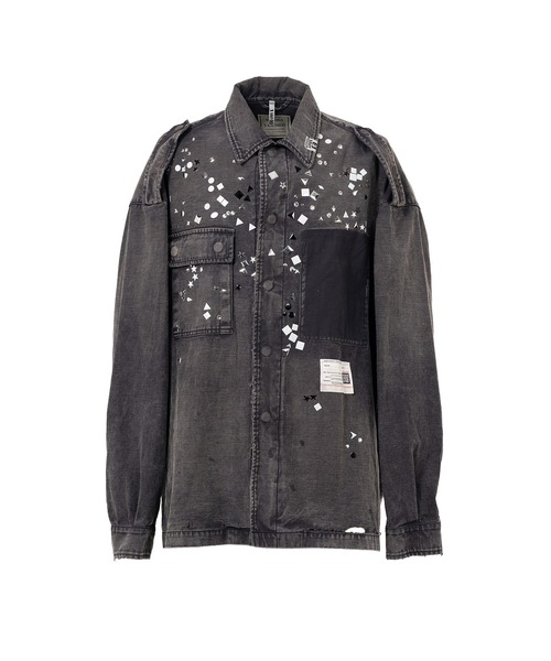 MMY ミハラヤスヒロ Embellished Military Shirt MAISON MIHARA YASUHIRO（メゾン ミハラヤスヒロ） シャツ Embellished