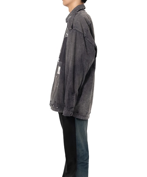 MMY ミハラヤスヒロ Embellished Military Shirt MAISON MIHARA YASUHIRO（メゾン ミハラヤスヒロ） シャツ Embellished