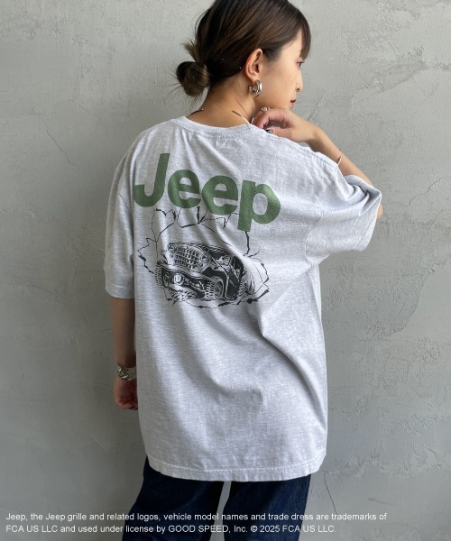 【完売】グッドロックスピード Jeep LOGO Tシャツ　ホワイト GOOD ROCK SPEED/グッドロックスピード】別注 ジープ Wagoneer T