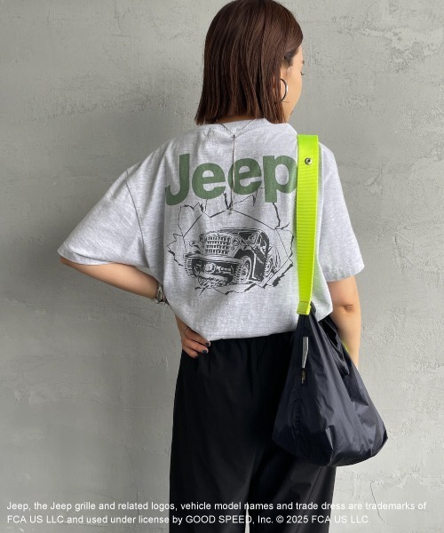 【GOOD ROCK SPEED】JeepロゴプリントT ブラック GOOD ROCK SPEED（グッドロックスピード）JEEP（R） ロゴ T