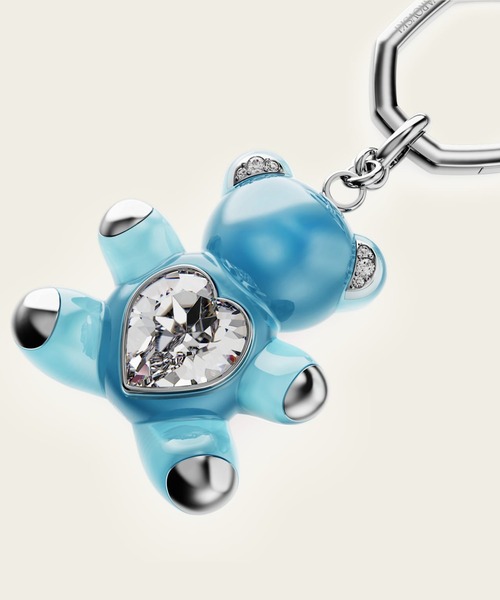 SWAROVSKI キーホルダー 「公式」「スワロフスキー」Teddy