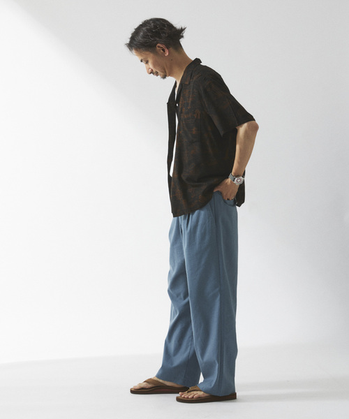 JOURNAL STANDARD relume スラックス リネンブレンド 1タック