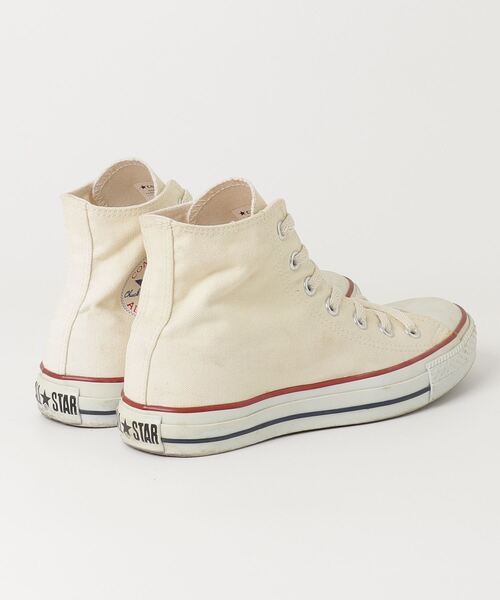「CONVERSE」 ハイカットスニーカー 24.5cm ベージュ レディース