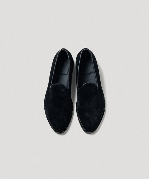 美品【42】ADAM ET ROPE cossé 本革 スリッポン 黒 厚底 ADAM ET ROPE'（アダムエロペ） スリッポン レザースリッポン メンズ