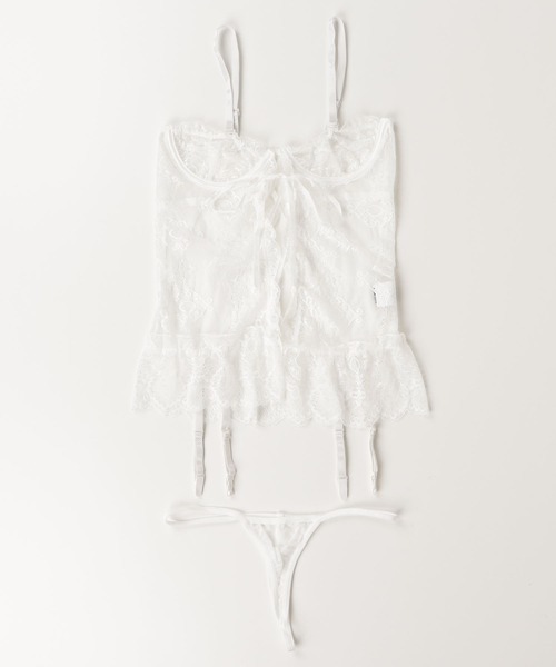 MAISON SELECT 6D13 「ベビードール」レースビスチェランジェリー