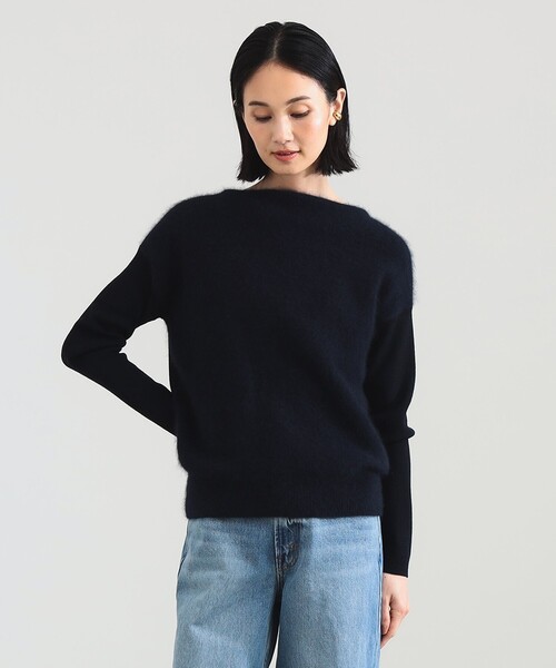 ★送料無料★カシミヤ100%✨DEMYLEE　ストライプ ボートネック ニット Demi-Luxe BEAMS（デミルクス ビームス） ニット セーター 「1/1値下げ