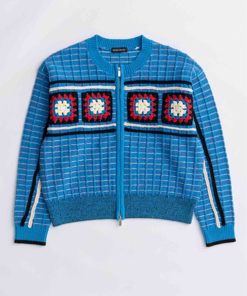 MAISON SPECIAL（メゾンスペシャル） カーディガン Crochet Motif Zip