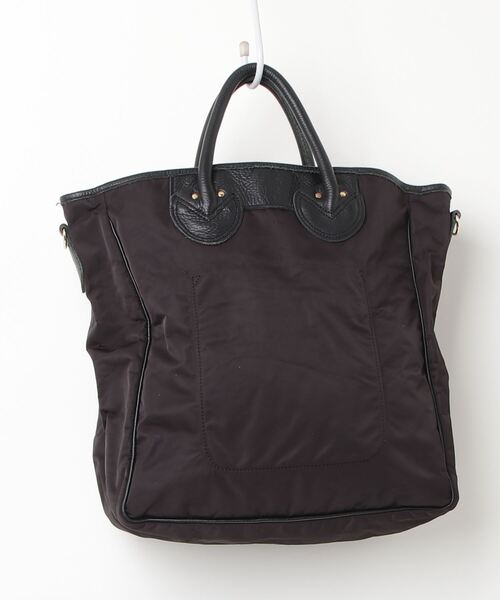 Y&O co.ページ ヤングアンドオルセン エンボスド レザー ジップ ボート バッグ