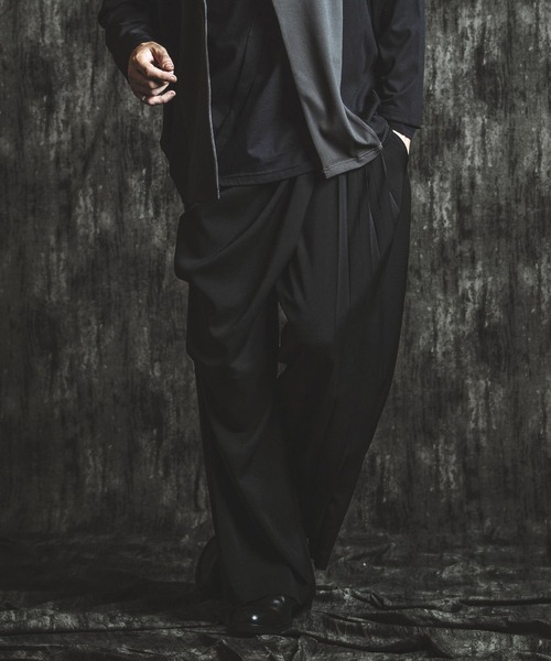 NO ID.（ノーアイディー） ワイドパンツ スラックス 「NO ID.」Drape