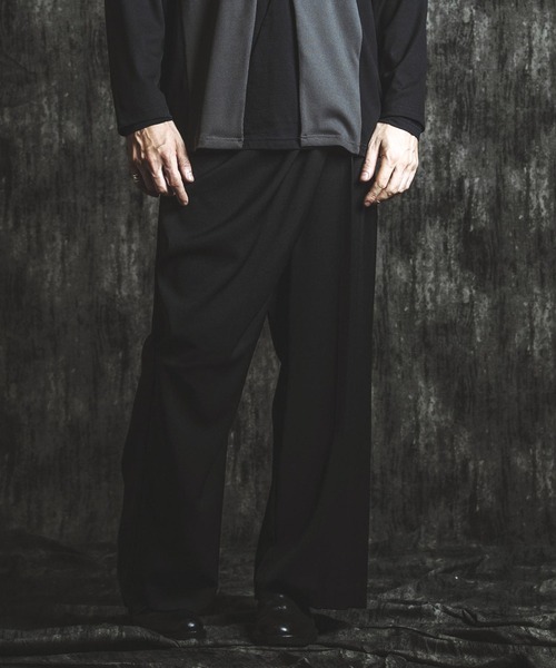 Futu-no-Stripe-Pants スラックス NO ID.（ノーアイディー） ワイドパンツ スラックス 「NO ID.」Drape