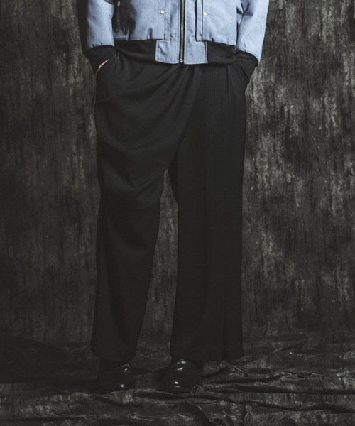 NO ID.（ノーアイディー） ワイドパンツ スラックス 「NO ID.」Drape