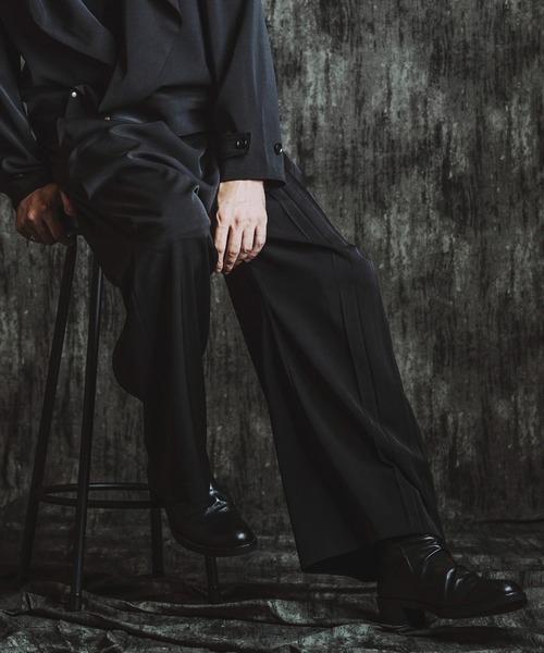 NO ID.（ノーアイディー） ワイドパンツ スラックス 「NO ID.」Drape
