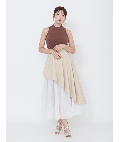 ✨未使用品✨【COLUMN】 エストネーション アシンメトリー フレアスカート ✨未使用品✨【COLUMN】 エストネーション アシンメトリー
