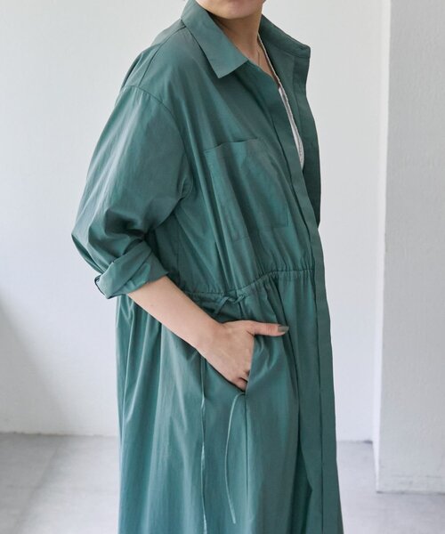 ear PAPILLONNER ワンピース ドロストシャツワンピース「SUM1