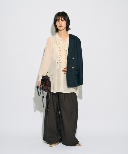 YECCA VECCA（イェッカヴェッカ） ブラウス シャツ 「archive」フリル