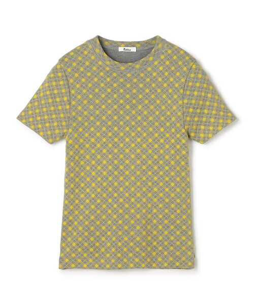 tシャツ コットンモダールフライス フラワープリント Tシャツ レディースの画像