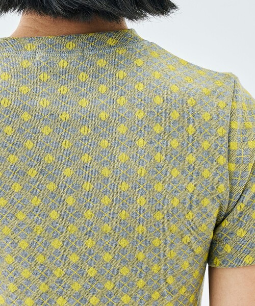 tシャツ コットンモダールフライス フラワープリント Tシャツ レディースの画像