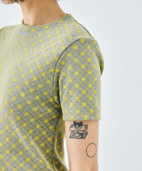 tシャツ コットンモダールフライス フラワープリント Tシャツ レディースの画像