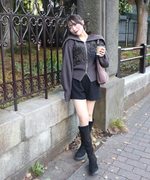 mellowneon（メロウネオン） ニット セーター シフォンデザイン3way